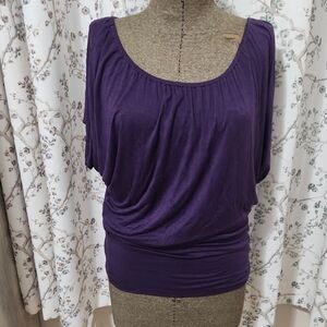 Vintage Elegant Purple Women's Top